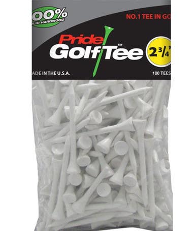 New J&m Golf Pride Sports Wood Tees 100 Count 2 3 4" White 11506-jmg87371