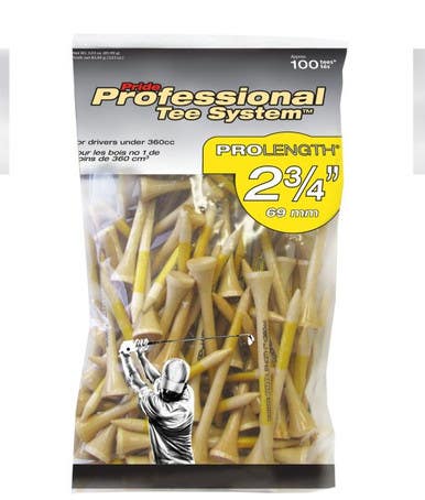 New Pride Sports Wood Tees 100 Count 2 3 4" 11506-jmg90238
