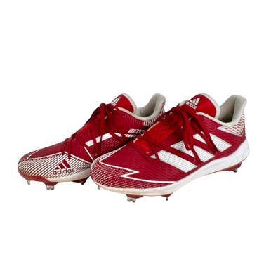 Used Adidas Adizero Metal Bb Sb Cleats Red Men's 6.5 11506-s000251981