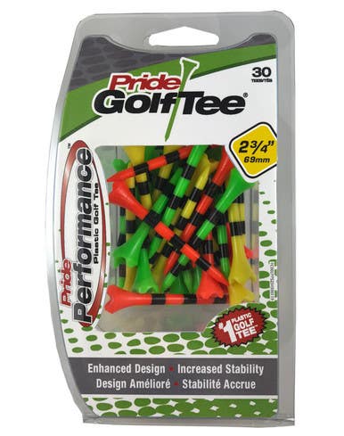 New Pride Performance Striped 2 3 4" Tees 30ct 11506-jmg87872
