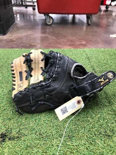 Black Mizuno Power Close LH First Base Baseball Glove 12" (Used)