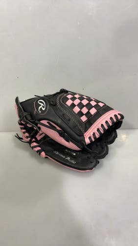Used Rawlings Girls Rulw 10.5 Bb Sb Glove Rh Throw Black 10 1 2" 11615-s000286338