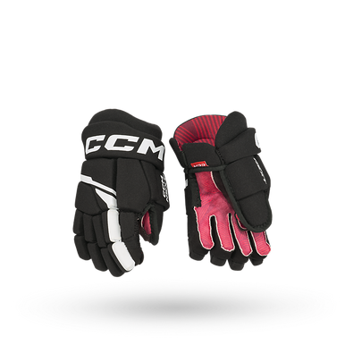 New Ccm Next Youth Gloves Black White 9" 11506-ccmhgnext09