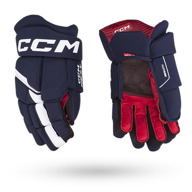 New Ccm Next Youth Gloves Navy White 9" 11506-ccmhgnext23n09