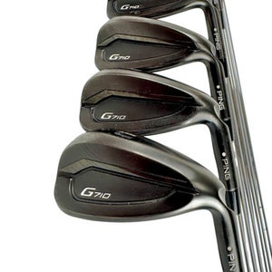 Used Ping G710 White Dot Men's Rh Iron Set 5i-gw Regular Flex Steel Shaft 11506-s000289272