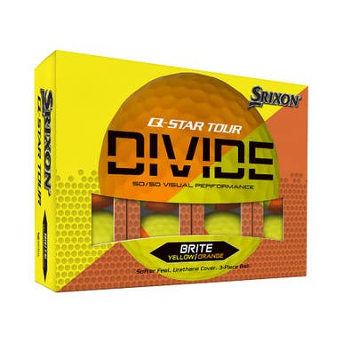 New Srixon Q-star Tour Divide 2 Golf Balls Yellow Orange #10345403 11506-cle10345403