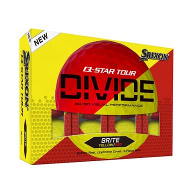 New Srixon Q-star Tour Divide 2 Golf Balls Yellow Red #10345407 11506-cle10345407