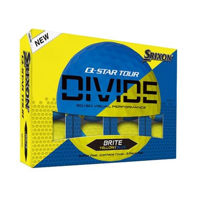 New Srixon Q-star Tour Divide 2 Golf Balls Yellow Blue #10345411 11506-cle10345411
