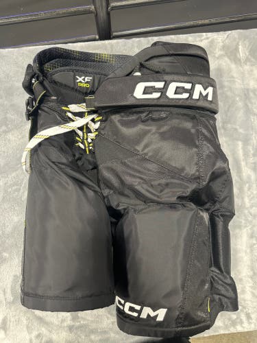 Black Senior Small CCM Tacks XF Pro Hockey Pants (Used)