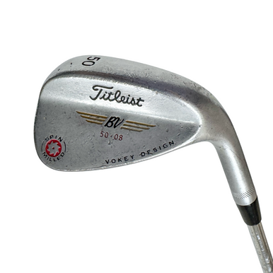 Used Titleist Vokey Spin Milled Men's Rh 50 Degree Wedge Stiff Flex Steel Shaft 11506-s000298722