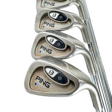 Used Ping I3+ Blue Dot Men's Rh Iron Set 3i-uw Stiff Flex Steel Shaft 11506-s000299750