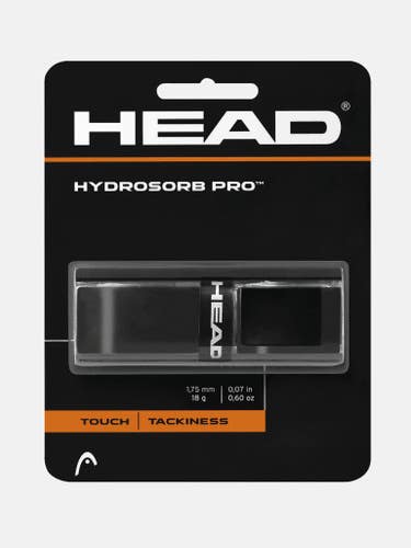 New Head Hydrosorb Pro Tennis Replacement Grip Black #285303 11506-pen285303bk