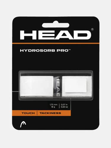 New Head Hydrosor Pro Tennis Replacement Grip White #285303 11506-pen285303wh