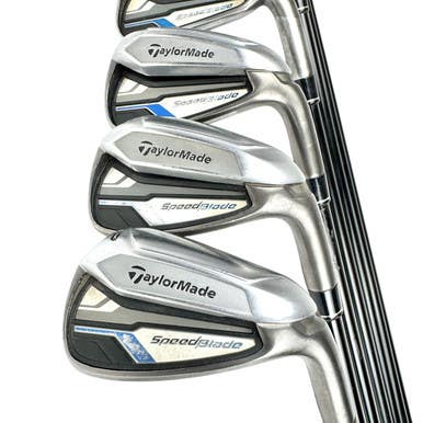 Used Taylormade Speedblade Men's Rh Iron Set 4i-pw Regular Flex Graphite Shaft 11506-s000302527