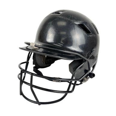 Used Schutt 3130pt Softball Batting Helmet W Mask Black Osfm 11506-s000258216