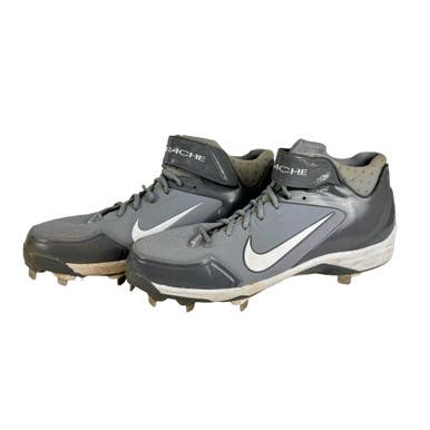 Used Nike Huarache Metal Bb Sb Cleats Grey Men's 14 11506-s000258456