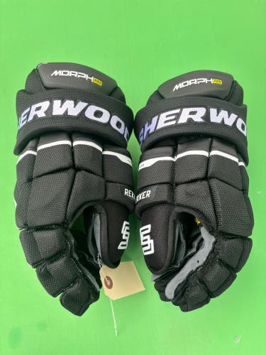 Black Senior Sher-Wood Rekker Morph Pro Gloves 14" (Used)