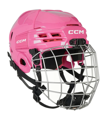 New Ccm Tacks 70 Junior Helmet Combo Pink 11506-ccmht70cpkj
