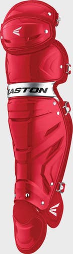 New Easton Gametime Intermediate Leg Guards Red #gmetmelg 11506-rawgmetmelgisc