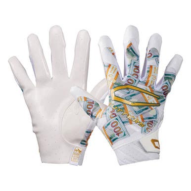 New Cutters Rev Pro 6.0 Adult Receiver's Gloves White Money Bands Xl 11506-cut10960wmbxl