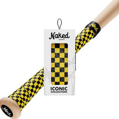 New Naked Grips 0.5mm Bat Grip Black & Yellow 11506-50n05bkyel