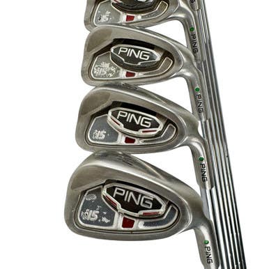 Used Ping I15 G15 Green Dot Men's Rh Iron Set 4i-pw Stiff Flex Steel Shaft 11506-s000292541