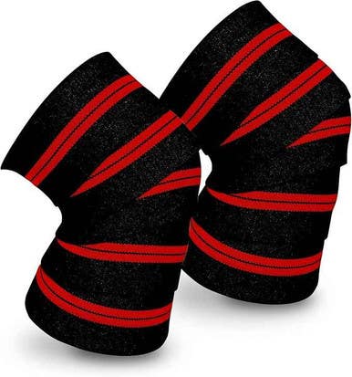 New Cap Barbell Knee Wraps #hhsa-020r 11506-caphhsa020r