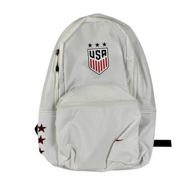 Used Nike Soccer Player Backpack White Like New 11506-s000297493