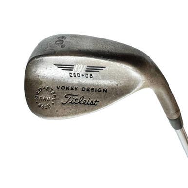 Used Titleist Vokey 8820 Raw Wild Steel Men's Rh 60 Degree Wedge Steel Shaft 11506-s000303275