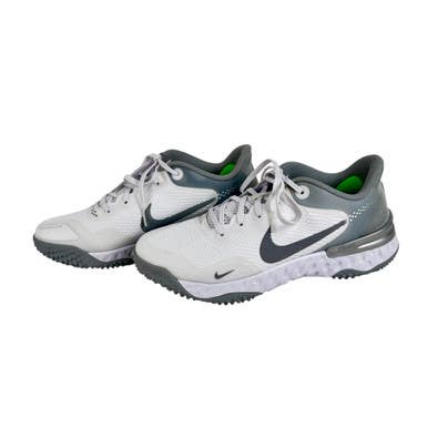 Used Nike Alpha Huarache 3 Bb Sb Turf Shoes White Mens 7 Like New Condition 11506-s000304153