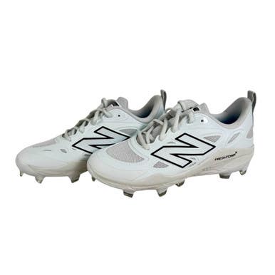 Used New Balance Velo V4 Bb Sb Cleats White Mens 6.5 Wmns 8 Like New Condition 11506-s000304157