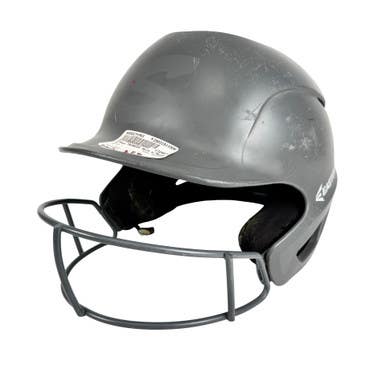 Used Easton Prowess Softball Batting Helmet W Mask Grey 6 7 8- 7 3 8 11506-s000274963