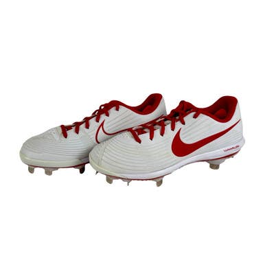 Used Nike Lunarhyperdiamond 3 Softball Cleats White And Red Women's 7.5 11506-s000276209