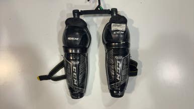 Used Ccm Tacks 9550 Sg 10 Junior Shin Guards Black 10" 11615-s000276226