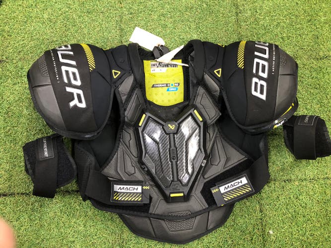 Large Intermediate Bauer Supreme Mach Shoulder Pads (Used)