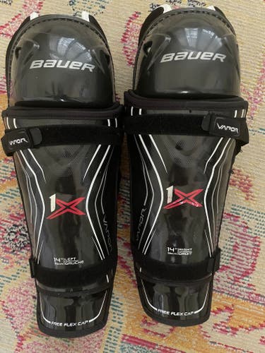 Senior Bauer Vapor 1X 14" Shin Pads (New)