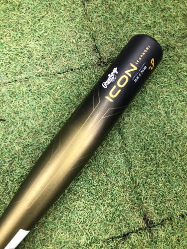 2023 Rawlings Icon Composite Bat BBCOR Certified (-3) Composite 30 oz 33" (Used)