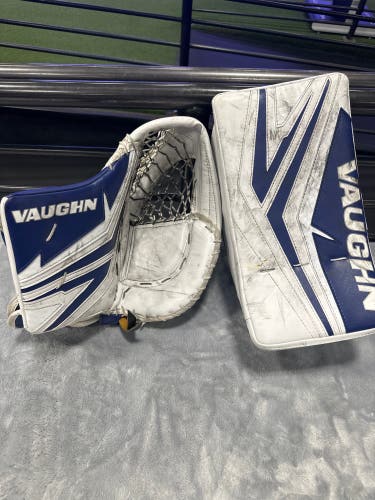 Blue Senior Vaughn SLR4 Pro Goalie Gloves & Blockers Set