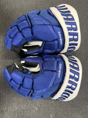 Toronto Maple Leaf Rasmus Sandin Warrior Covert Pro Gloves 14" Pro Stock (Used 1 Game)