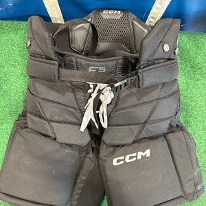 Black CCM Axis F5 Hockey Goalie Pants (Used) | Junior Large