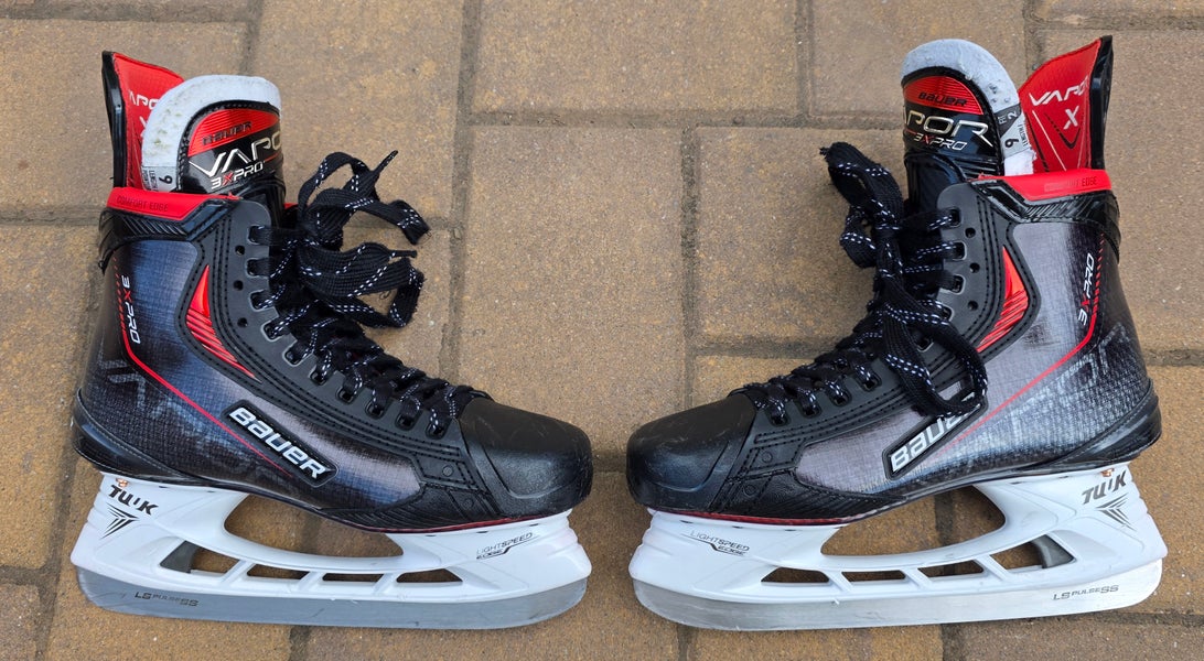 Bauer Vapor 3X Pro Hockey Skates Men's 9 Fit 2 Superfeet Carbon Great Condition