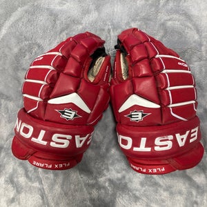 Red Junior Easton Synergy EQ30 Gloves 12" (Used)