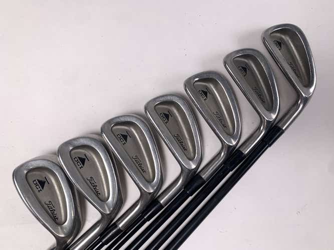 Titleist DCI Black Iron Set 3-9 UST Competition Series Stiff Graphite Mens RH