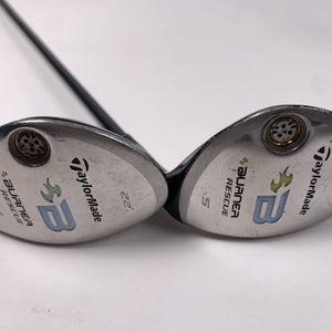 TaylorMade Burner Rescue 2008 4 & 5 Hybrid Set 22* 25* REAX 50g Ladies Womens RH