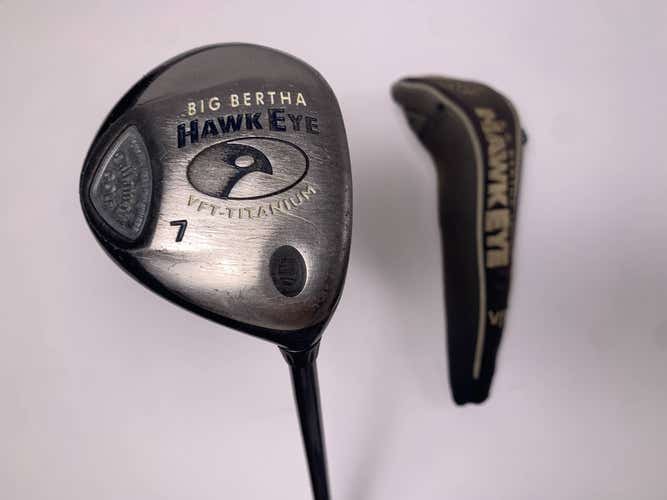 Callaway Hawkeye VFT 7 Fairway Wood 21* Big Bertha Gems 50 Ladies Graphite RH HC