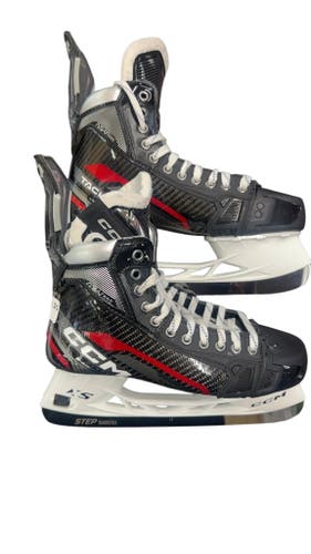 CCM Tacks AS-V Pro Hockey Skates Excellent Condition Size 9.25 custom skates with Black steel