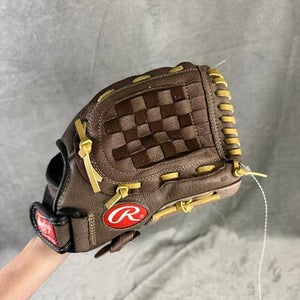 Brown Rawlings Highlight Series RH Pitcher's Baseball Glove 11.5" (Used)