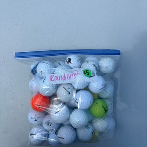 Used variety of golf balls