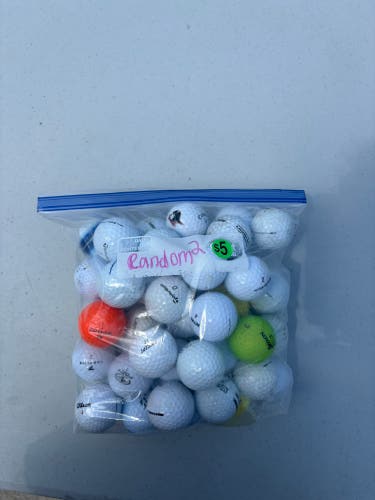 Used variety of golf balls