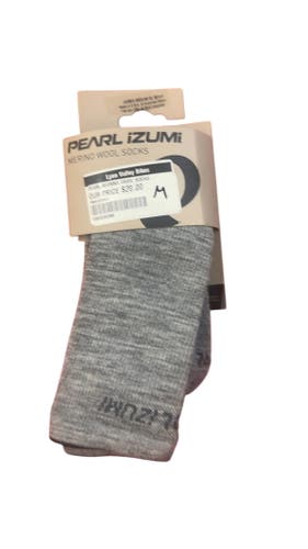 Pearl Izumi Merino Wool Socks Grey New Medium
